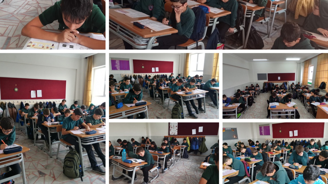 Okulumuz Ortaokul Bölümü Tüm Sınıflar Deneme Sınavı Yapıldı